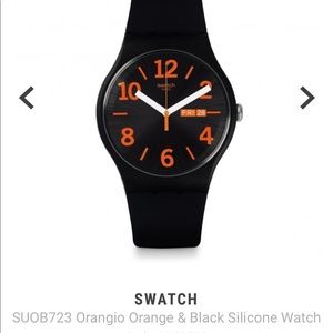 SWATCH watch Orangio Orange & Black